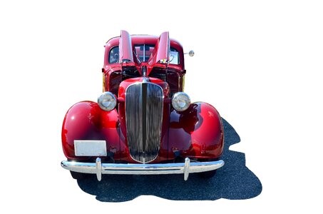 Isolated background vintage car