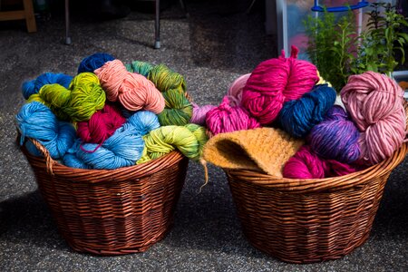Crochet fluffy knitting photo