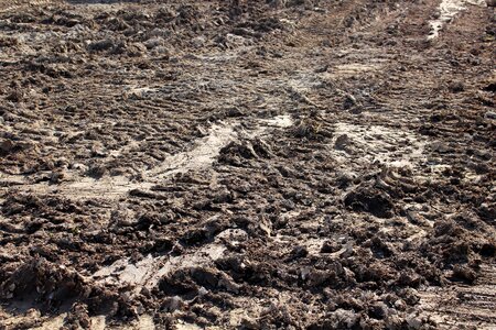 Brown track tractor photo