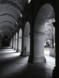 Hallways arch pillars