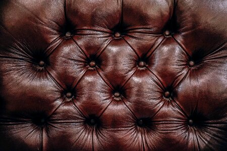 Leather couch sofa photo