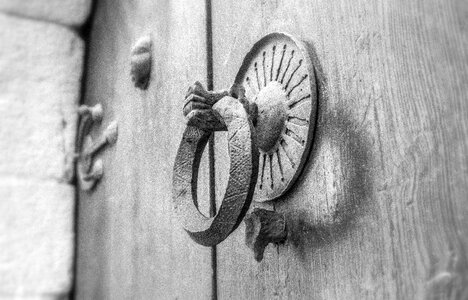 Door old wood retro
