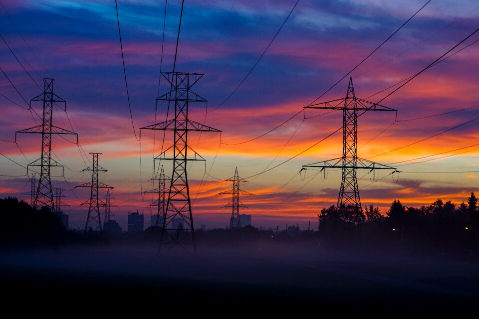 Power tower power line tower transmission tower