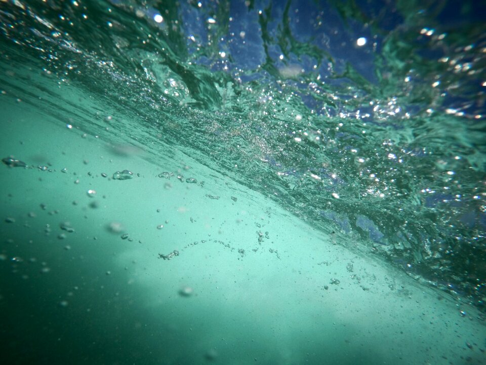 Sea splash bubbles