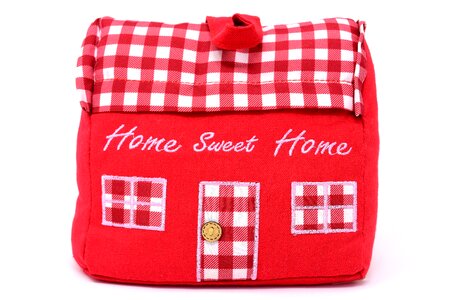 House fabric red