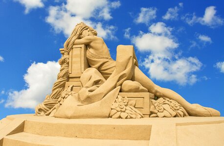 Statue art sand sculpture photo