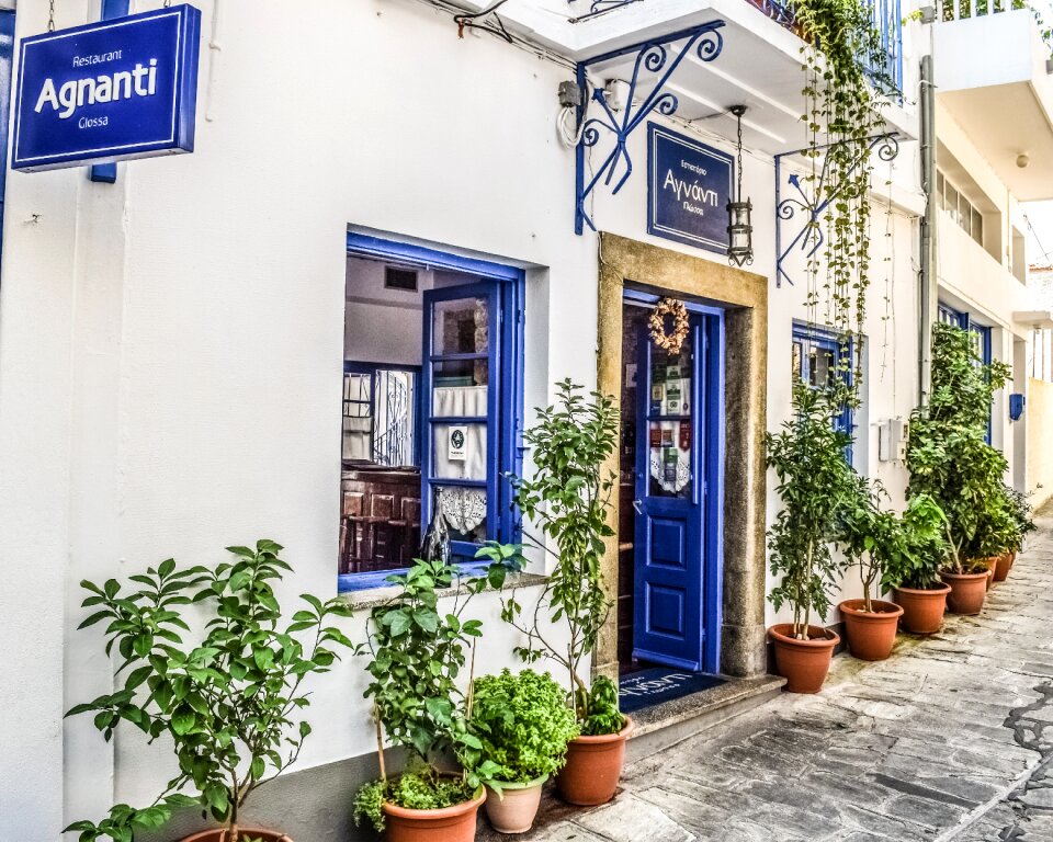 Village street restaurant