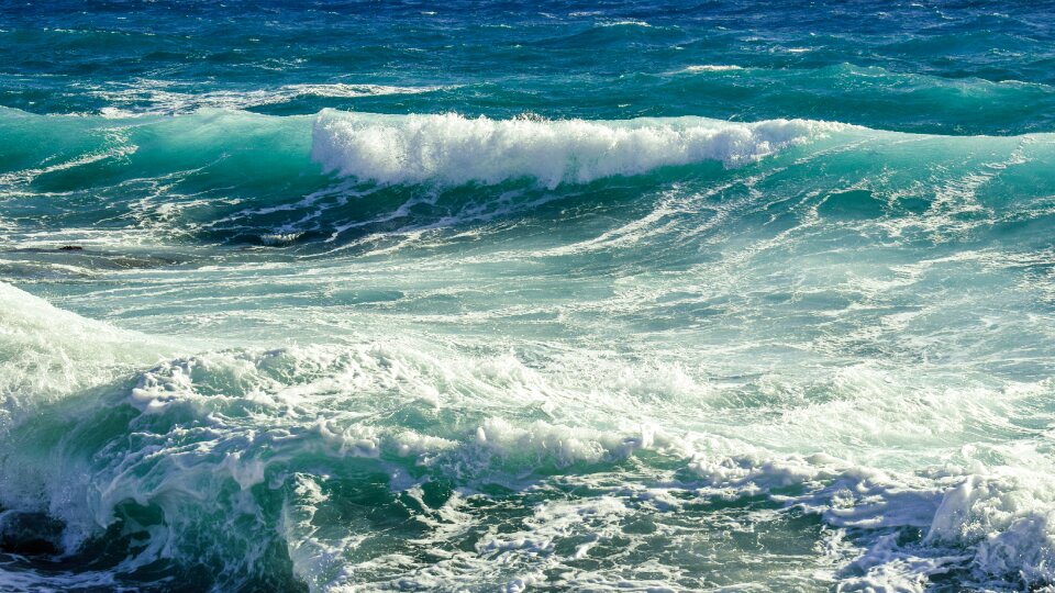 Nature landscape rough sea