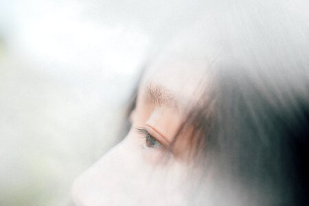 Eyebrows close up photography
