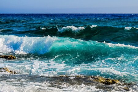 Spray sea nature