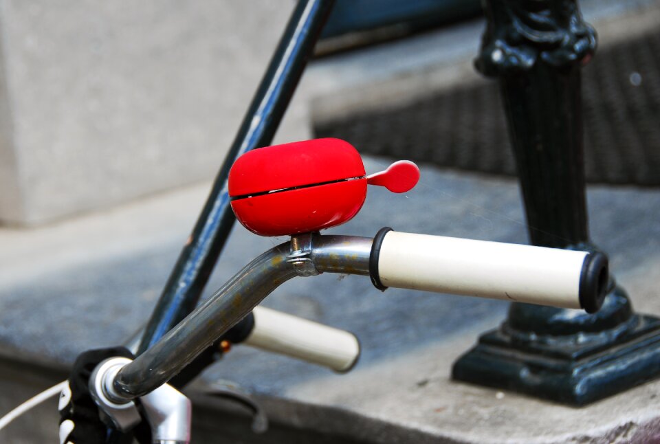 Bicycle bell amsterdam gray bike