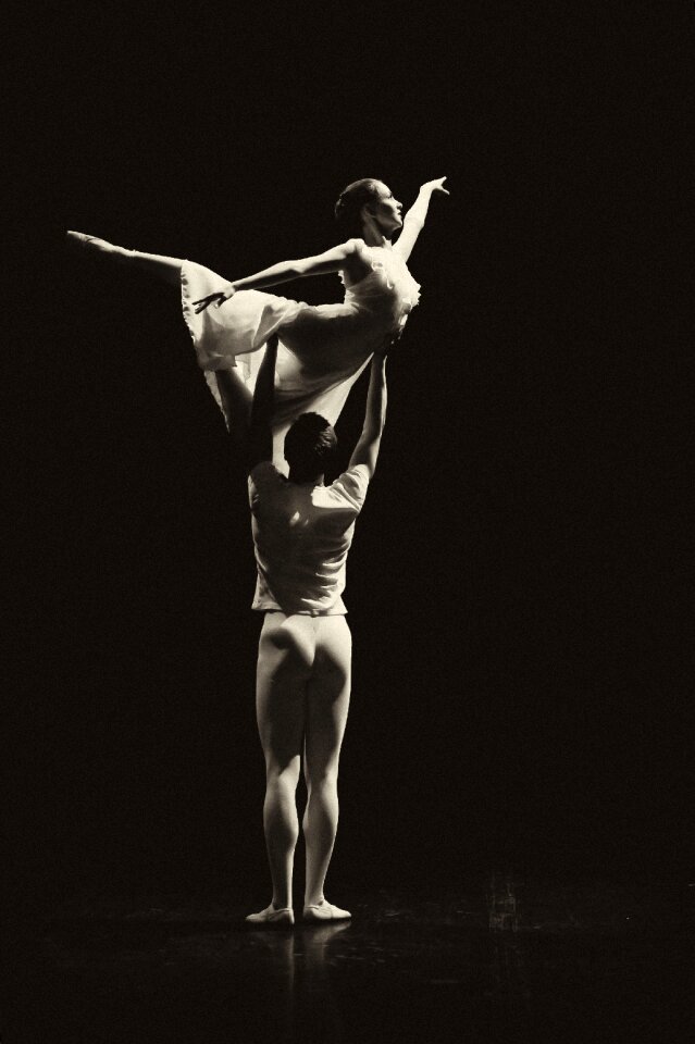 Grown up ballet woman