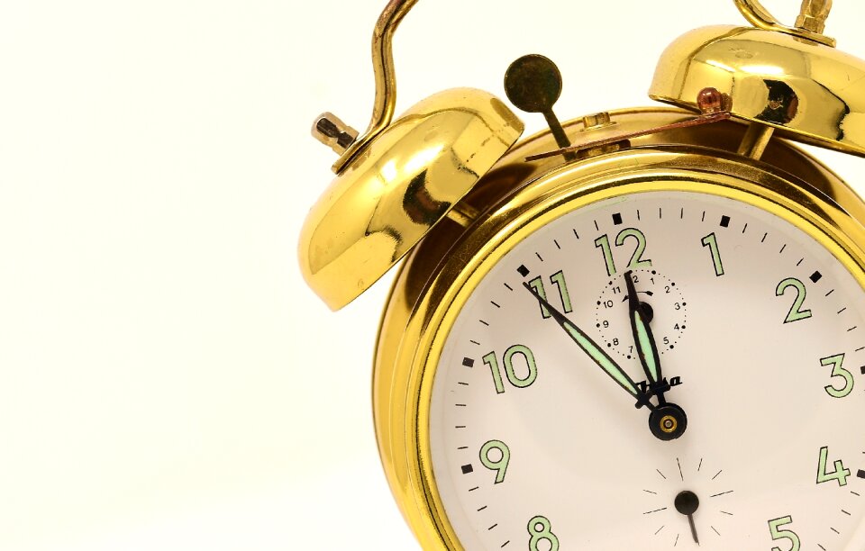 Time for a change alarm clock clock