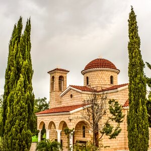 Cypress scenery christianity photo