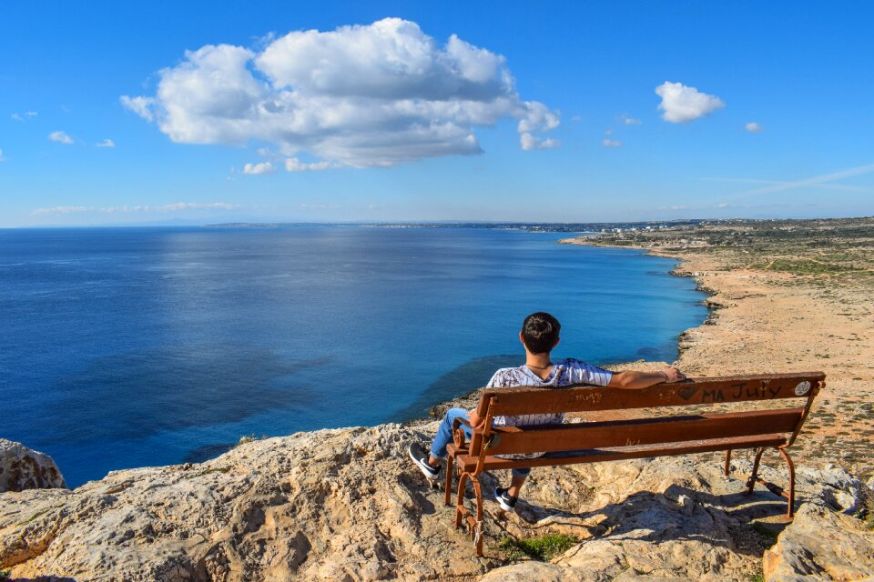 Sea horizon infinity blue