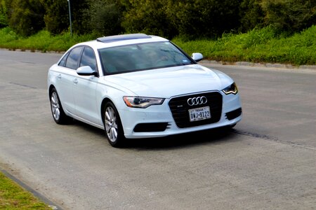 Four door car asphalt