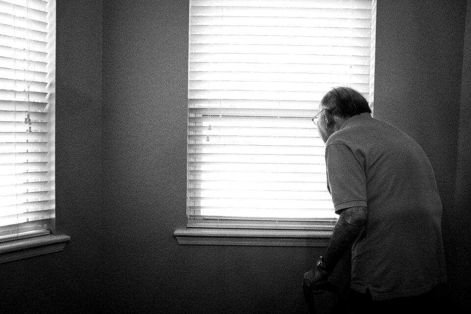 Black and white old people