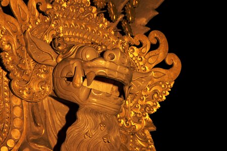Statue face religion asia