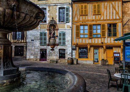 Urban city centre burgundy