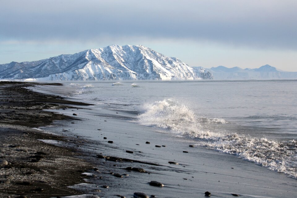 Coast winter snow photo