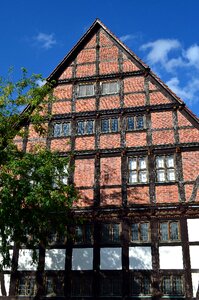 Historic center facade fachwerkhaus