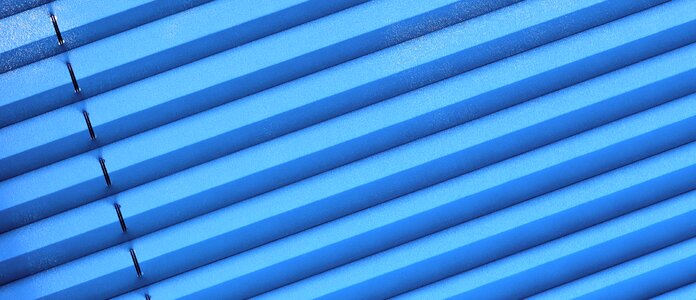 Sun protection blue fabric