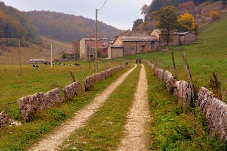 Borgo houses mountain