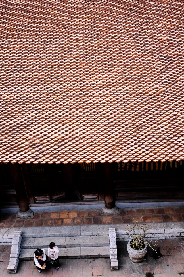 Outside building roof