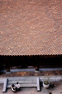 Outside building roof