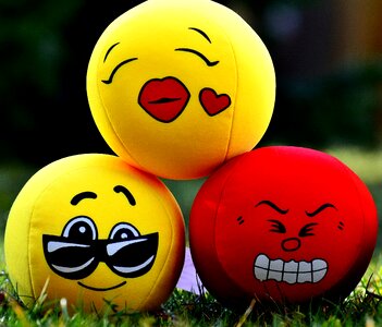 Funny cute smiley photo