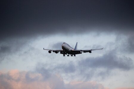 Sky dark clouds flying