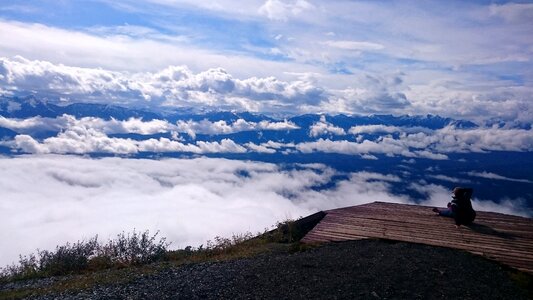 Landscape clouds british columbia