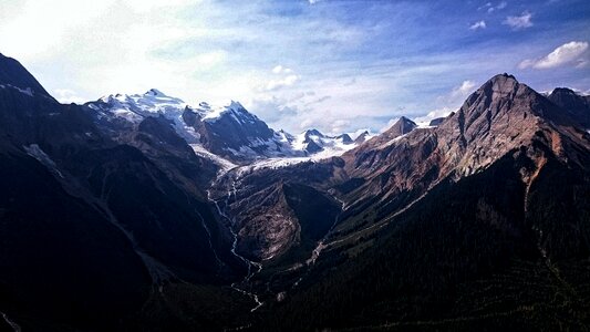 Snow landscape glacier