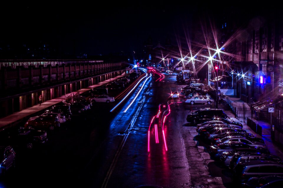 Buildings night lights