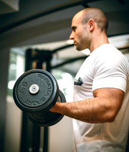 Biceps arms workout photo