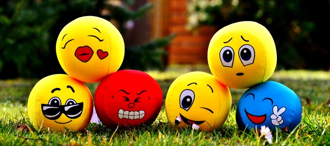 Funny cute smiley photo