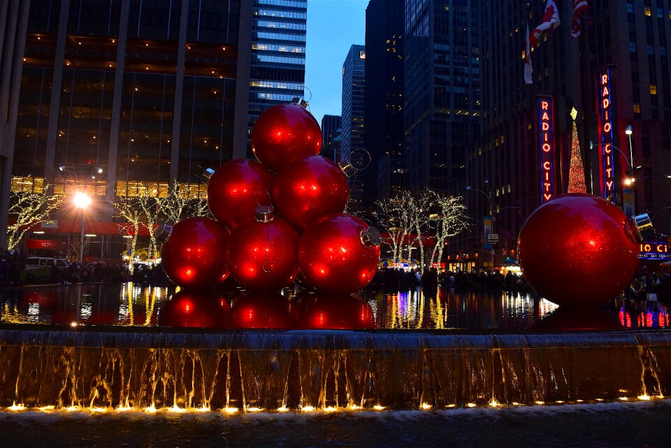 Baubles decorations winter photo