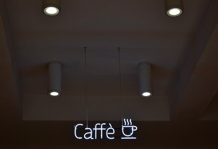 Store caffe signage photo