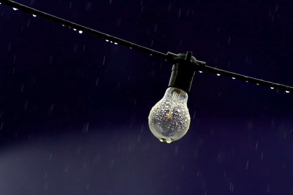 Wire rain raindrops