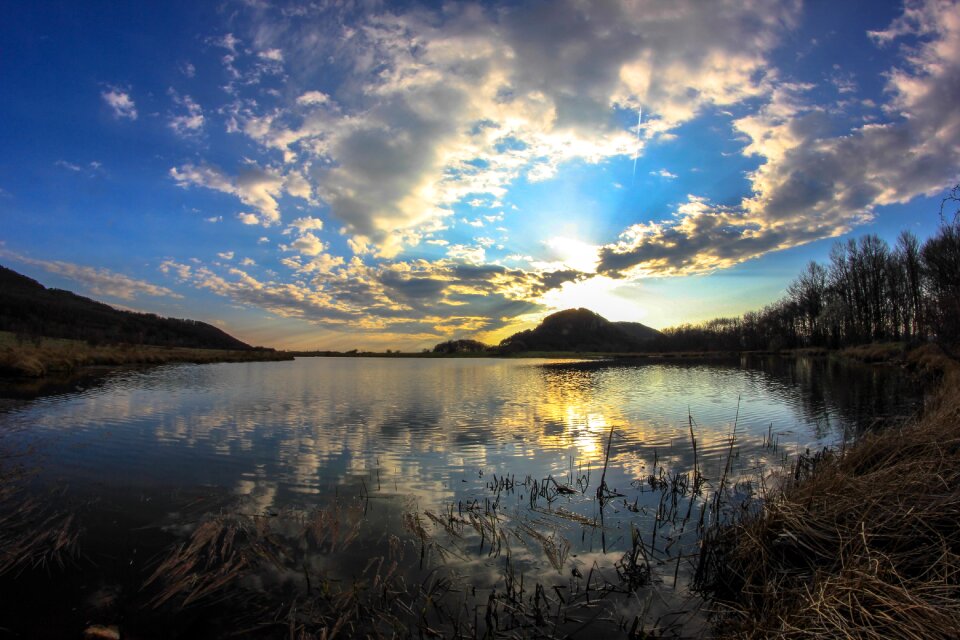 Cloud color mirror photo