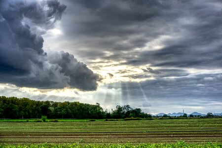 Sky sun rays photo