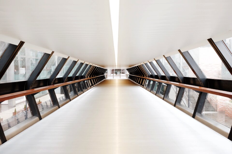 Pathway hallway overpass