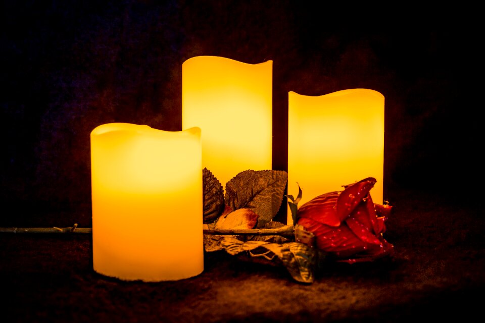Glowing decoration candlelight