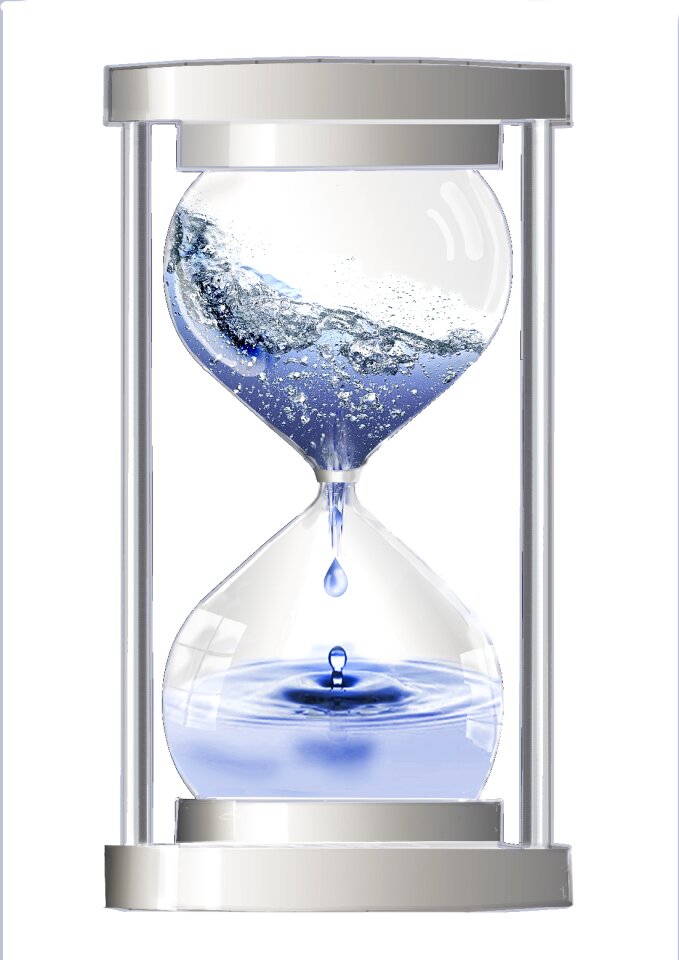 Drop of water symbol transient