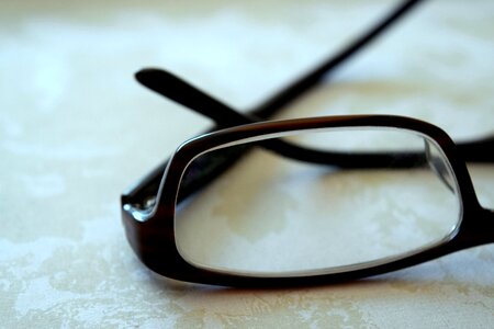 Eyeglasses lenses reading photo