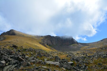 Sky grass mountain