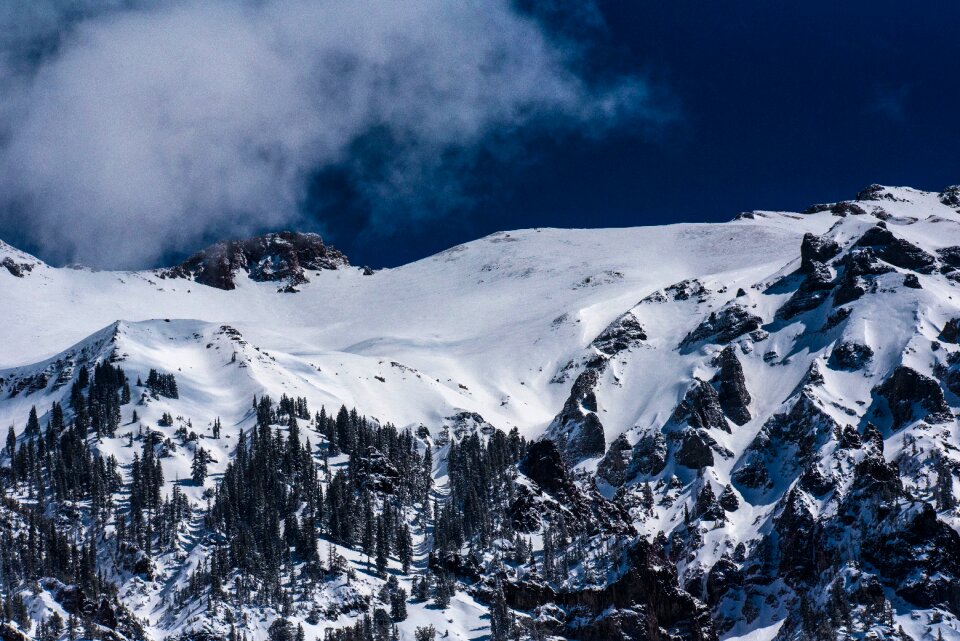 Mountain cliff rocks photo