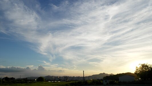 In the evening life sky