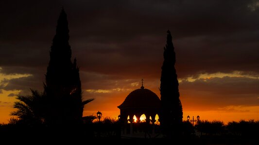 Dusk evening sky