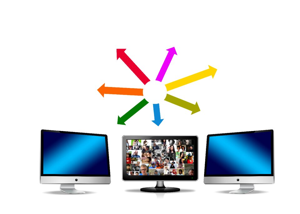 Social networking arrow direction